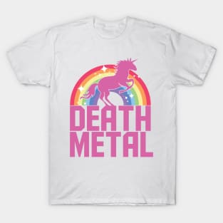 Death Metal Unicorn (Pink) T-Shirt